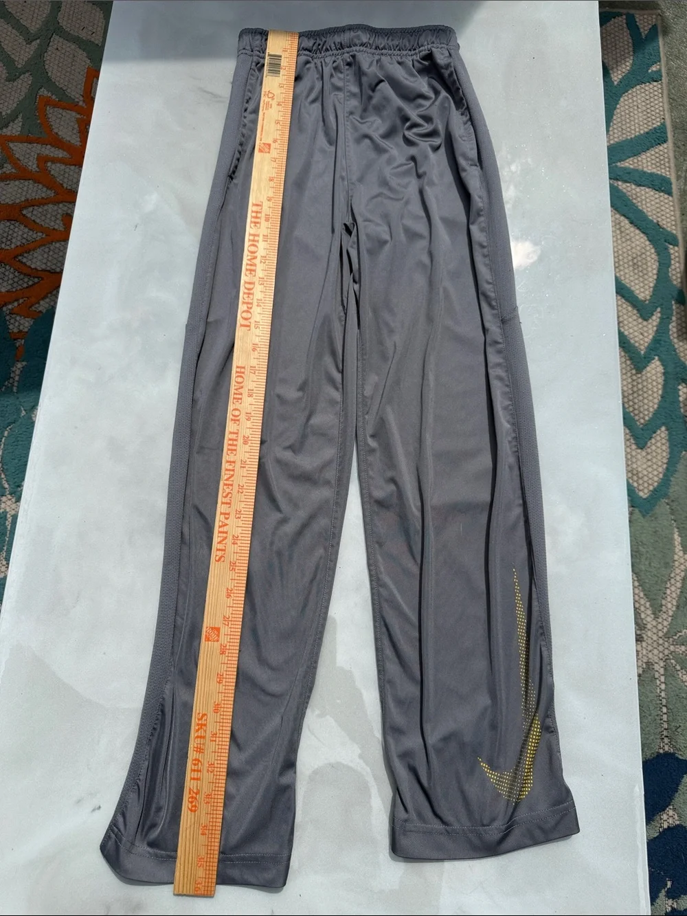 Youth Gray Athletic lightweight Track Pants - Breathable Performance